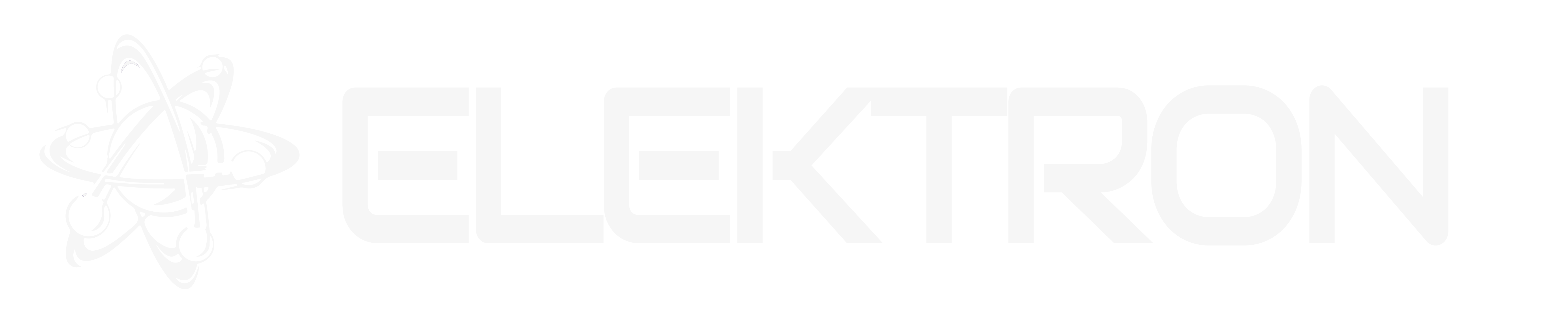 elektryk konin elektron logo biały